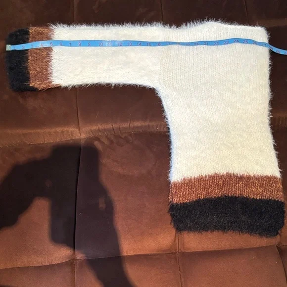 🧶Handmade Soft Luxe Color-Block Merino Wool Sweater - Picture 10 of 14